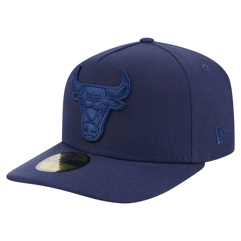 Men’s Chicago Bulls New Era Navy Colorpack A-Frame Pinch Front 59FIFTY Fitted Hat